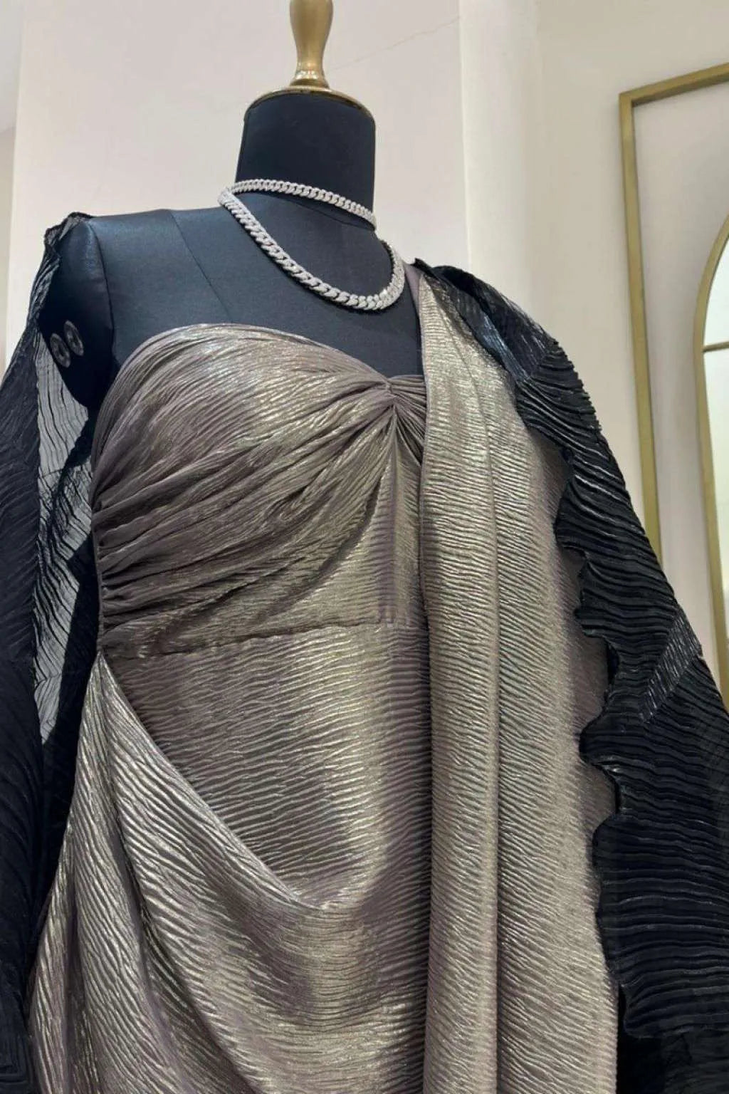 Echo Silver Concept Sari Dress