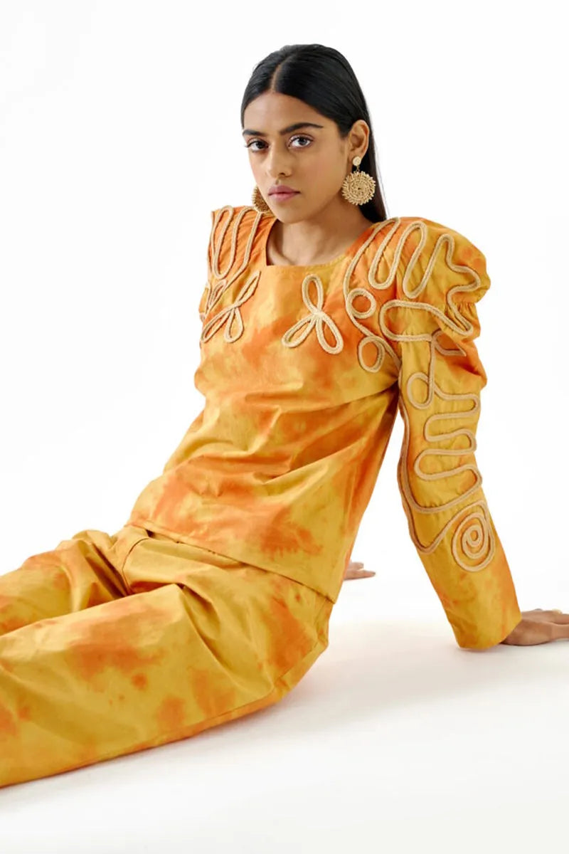 Echo Sunset Tie-Dye Top+ pant set