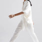 Echo White Silk Pants