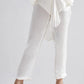 Echo White Silk Pants
