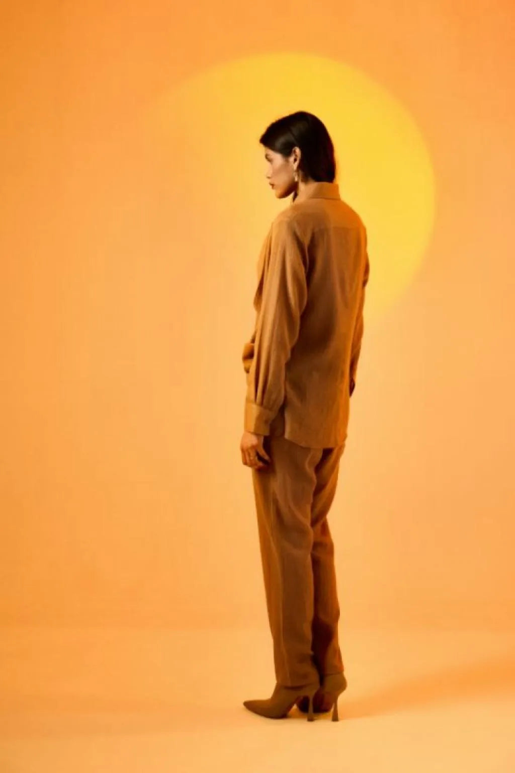 Echo Woolen Cocoa Top + Pant Set