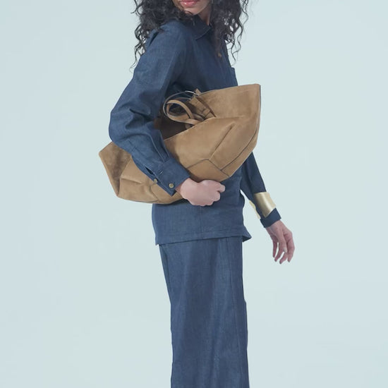 Echo Draped Denim Set